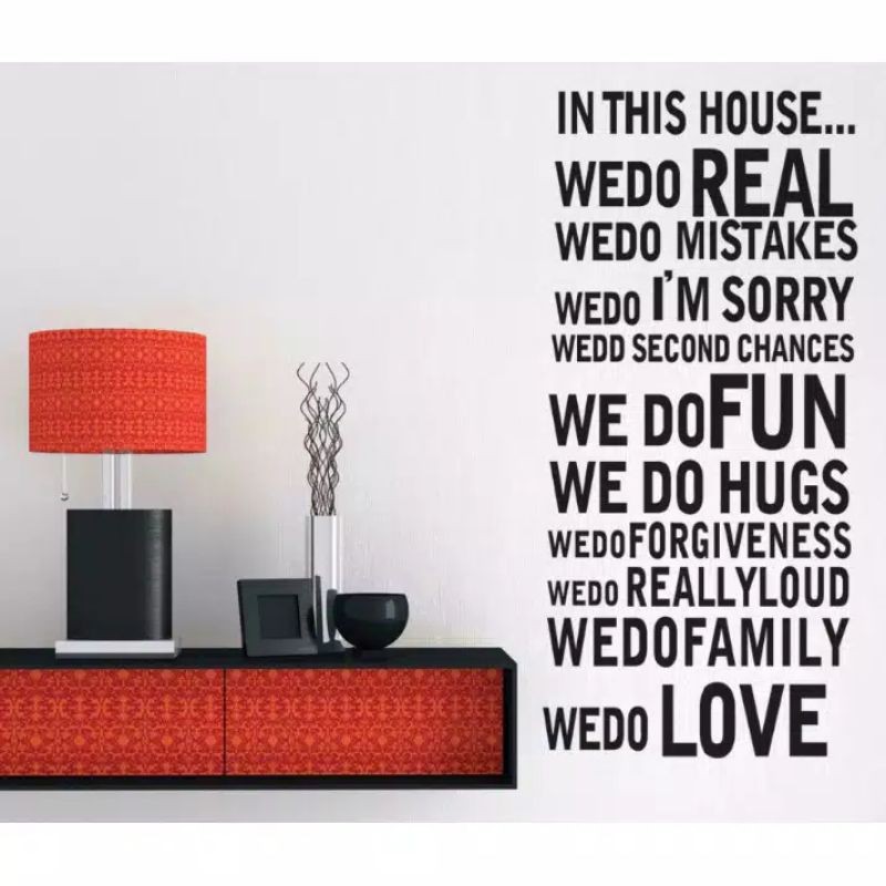 wallsticker quotes family kata bijak keluarga stiker dinding