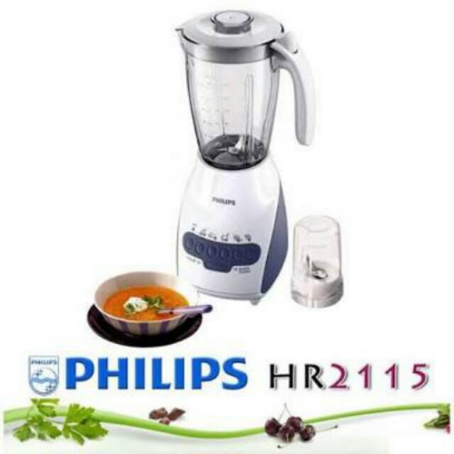 (HARGA PROMO) BLENDER PHILIPS HR 2115 Blender Plastik [Kapasitas 2 L] DIJAMIN 100% ORI