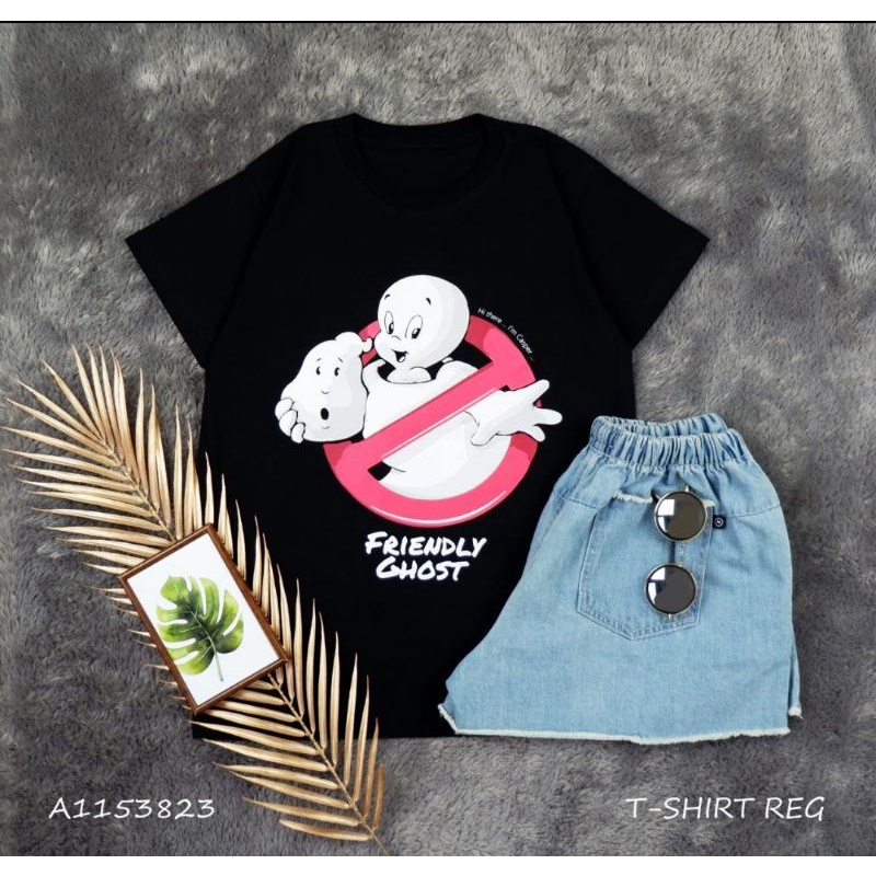 KAOS LUCU CEWEK / ATASAN PREMIUM WANITA / BRANDED TEE - 02128 CASPER
