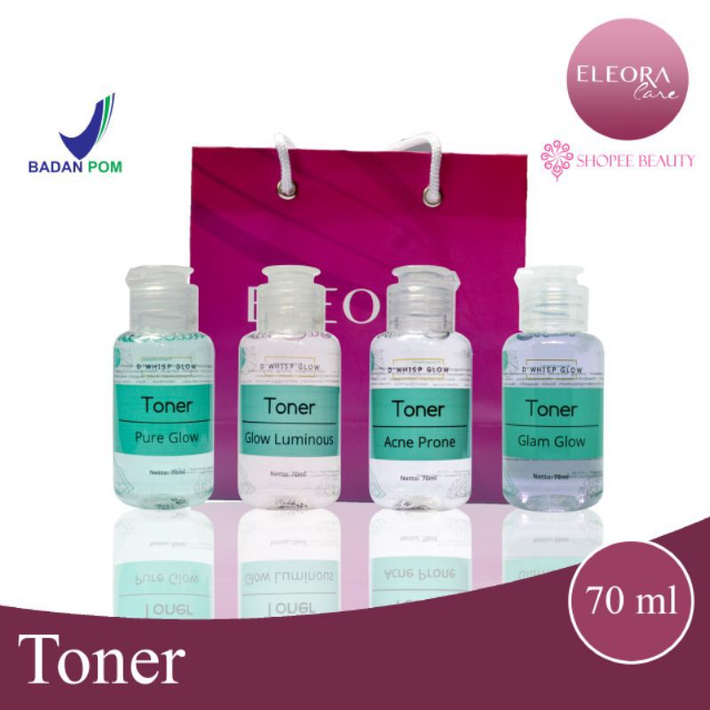ELEORA Toner Glowing Skincare BPOM Kulit wajah cerah tanpa jerawat dan Flek Perawatan Wajah