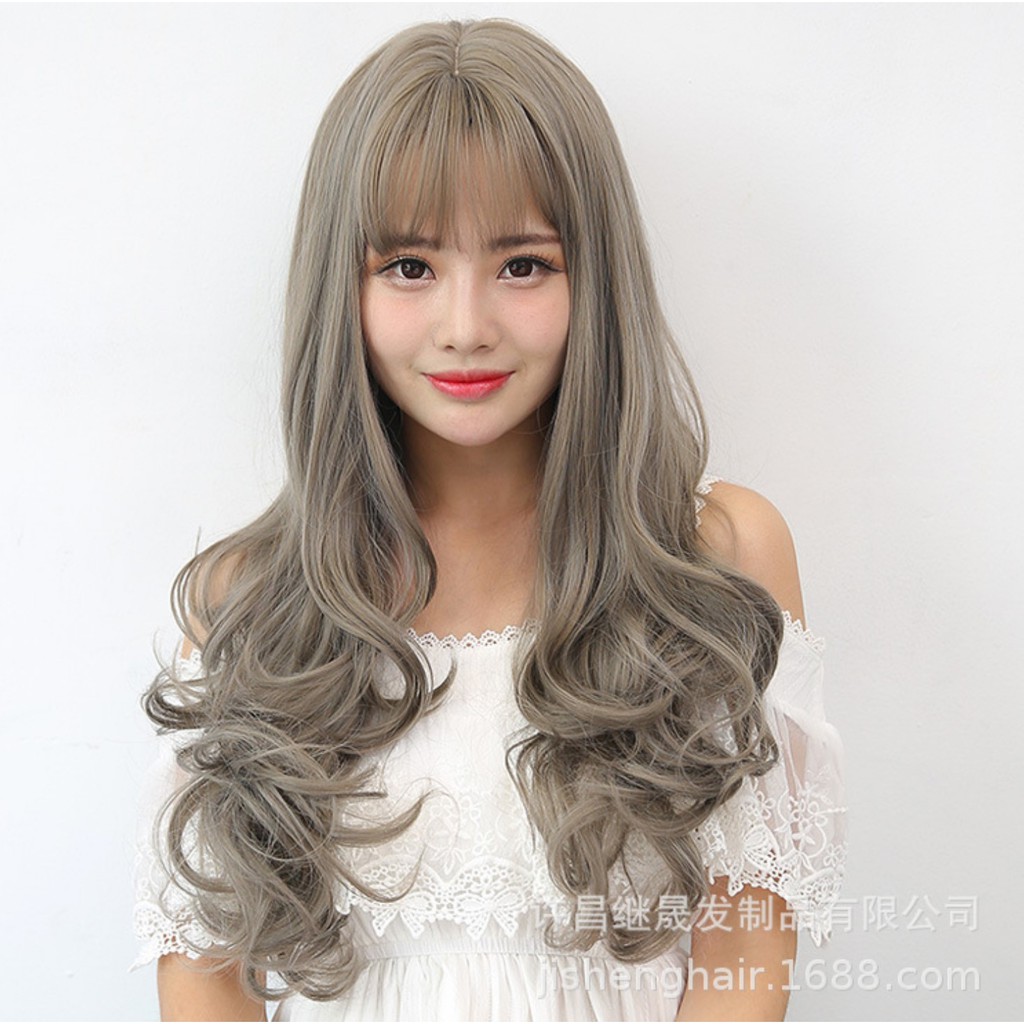 WDA-08 wig daily lolita rambut palsu panjang wavy curly gelombang