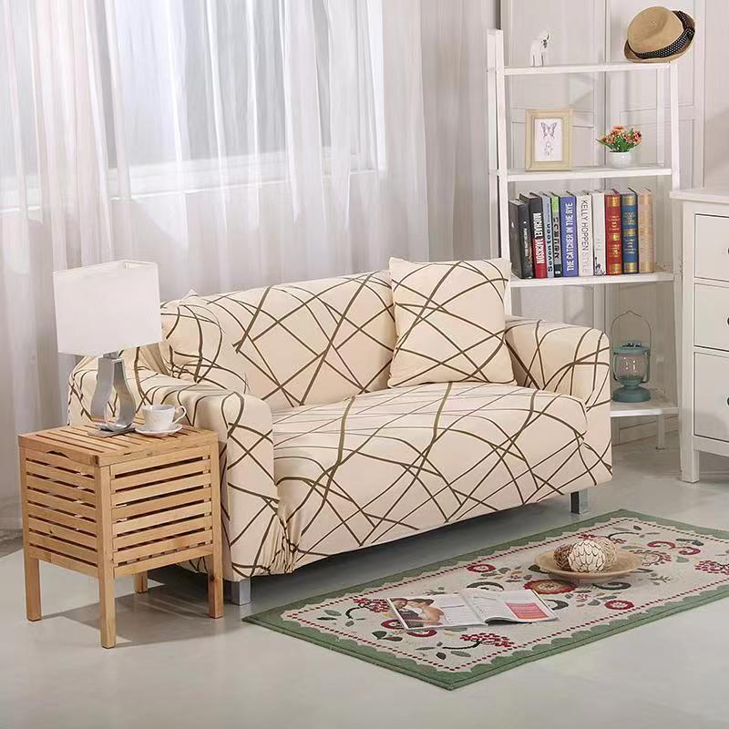 [LOCAL STOCK ]1/2/3/4 Seater Sofa Cover Removable Normal Shape/L Shape Slipcover Stretch Universal H Design