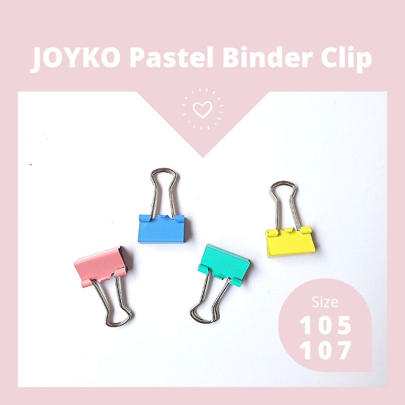 

Joyko Pastel Binder Clip 105 107 SATUAN