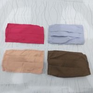 Masker Hijab/Masker Motor Masker Kain Polos Warna Tali Karet***