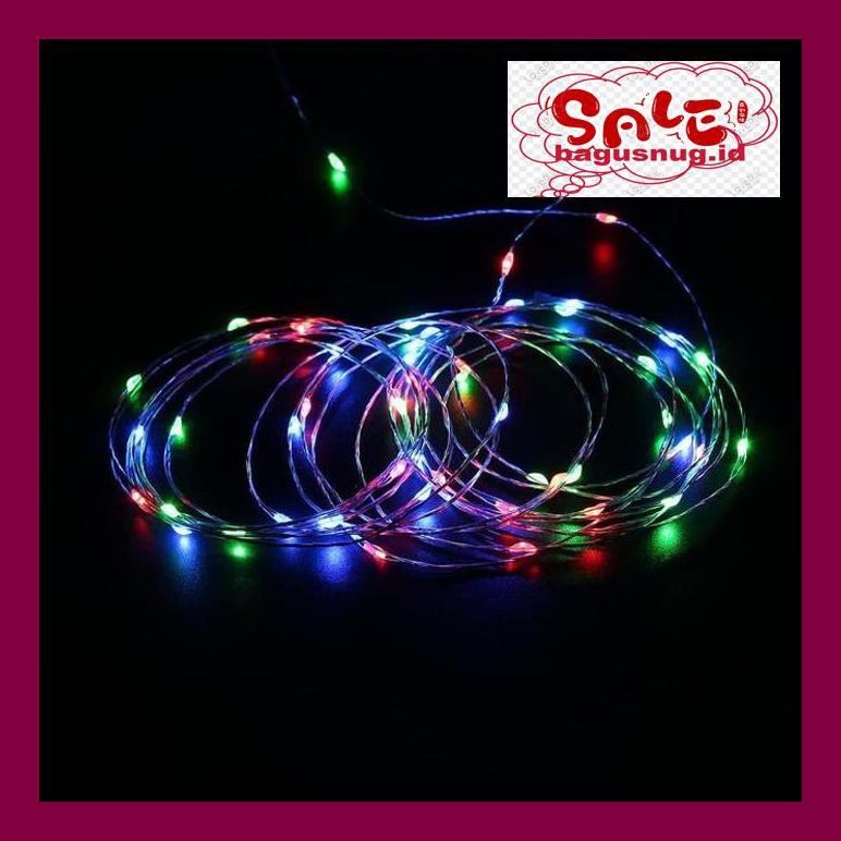 Perlengkapan Natal -Ty- Lampu Natal Led/ Lampu Kawat Led/ Lampu Hias Baterai Kawat/ Lampu Led
