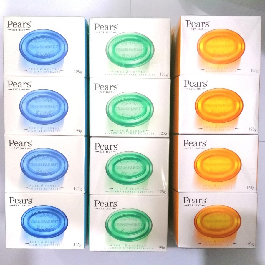 Sabun Mandi Transparan Pears Clear Transparent Soap - 125 gr