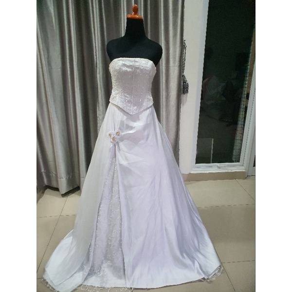 JUAL gaun pengantin wedding dress bekas second preloved murah kode KL38