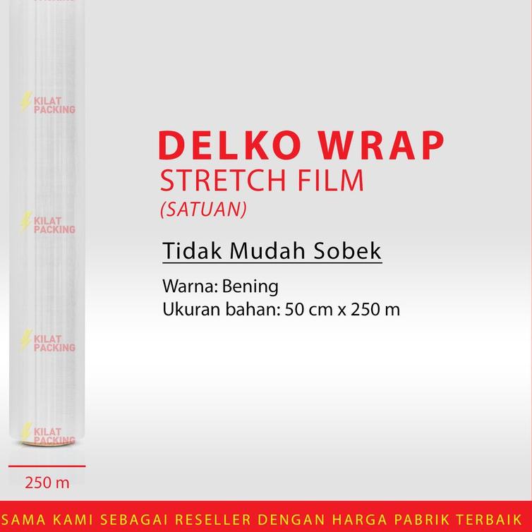 

❀ Stretch Film 50 CM x 300 M Plastik Wrapping SATUAN ➱
