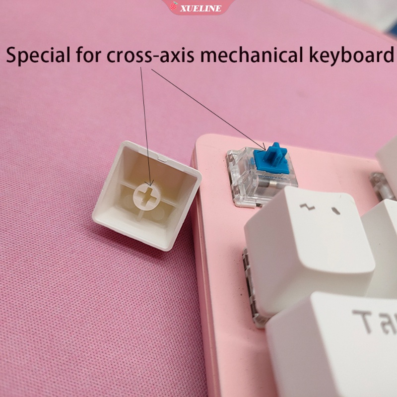 Keycaps Keyboard Mekanikal PBT Axis Cherry MX Custom DIY Untuk Nintendo Kirby