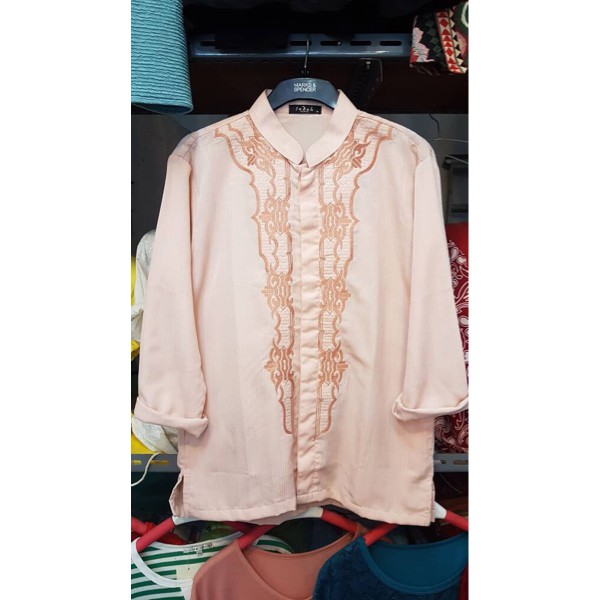 HM-2518 Baju Koko Panjang  Busana Muslim Pria Salem Murah