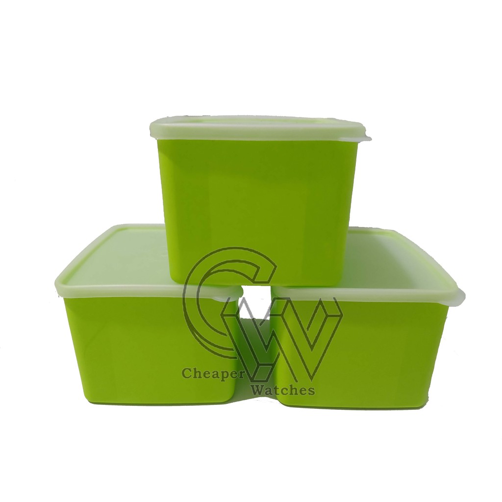 Cheaper-(12 pcs)-Toples Plastik Persegi Berwarna Motif Premium Lunch Box 1000ML/1 Liter Termurah COD