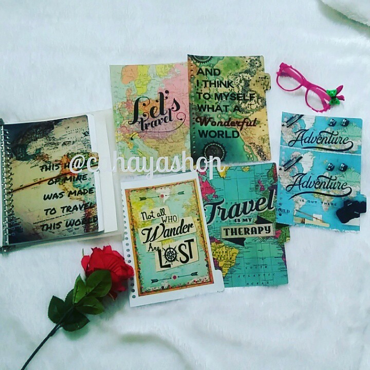 

Custom Pembatas Binder Samping Word Map 20ring