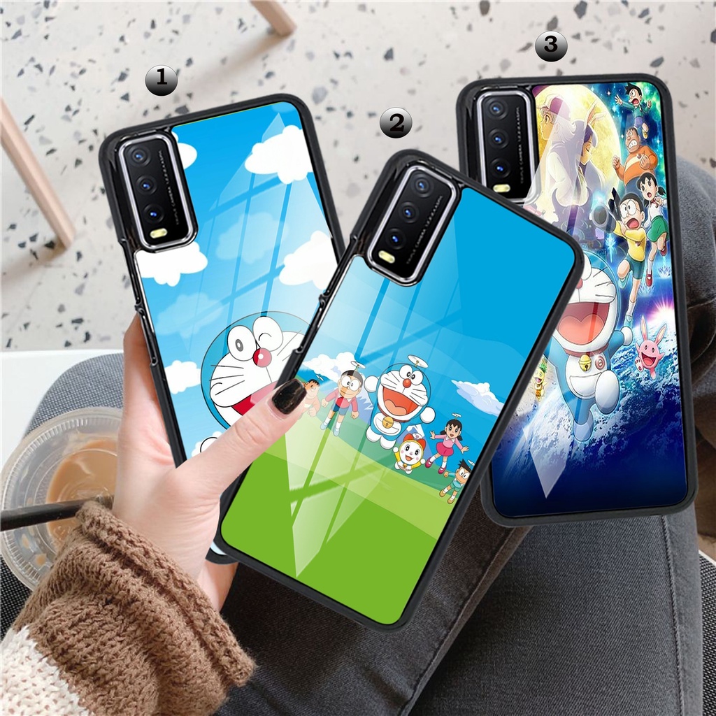 (XS20) Case Glossy Y20 Y20S Y30 Y50 Y51 V15 V15 PRO V20 V20SE - Casing Hp VIVO DORAEMON