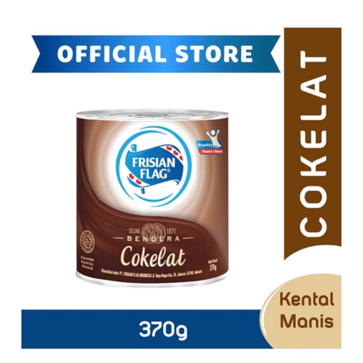 

FRISIAN FLAG Kental Manis Chocolate Kaleng 370g