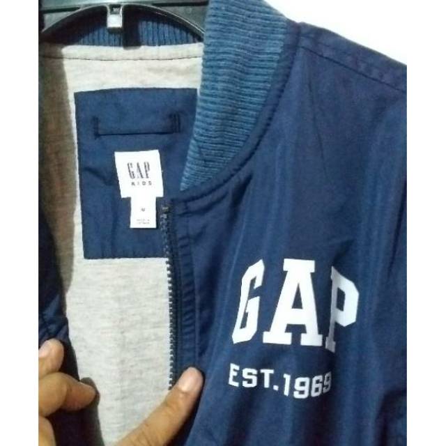 Jaket anak bomber / print Gap / original