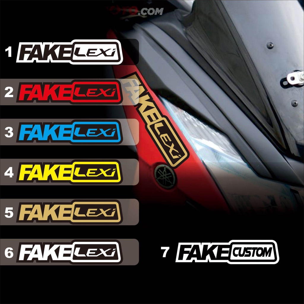 (COD) CUTTING STIKER VARIASI MOTOR YAMAHA LEXI - Cutting Sticker Lis Variasi Motor Yamaha Lexi FAKE 