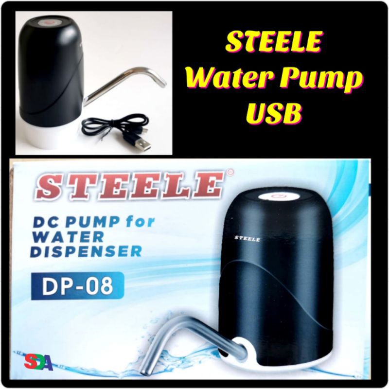 Pompa Galon Elektrik Charge Steele Water Pump USB DP-08