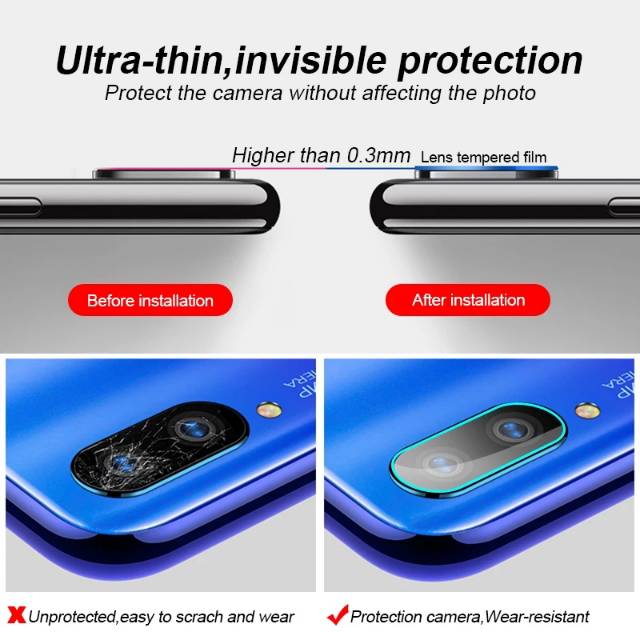 Tempered Glass Lens Camera Xiaomi 8.8A Tg Anti Gores Kamera Belakang pelindung Kaca Kamera Premium