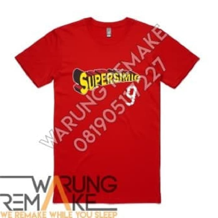 Kaos Tshirt Baju jersey Combed 30S Distro Superman Super Simic persija