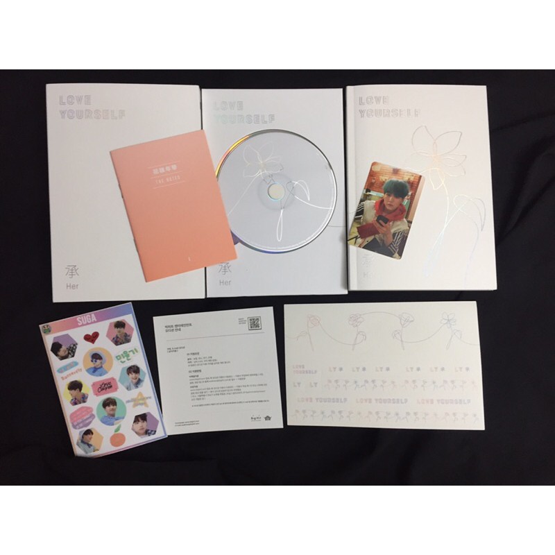 BTS LOVE YOURSELF / LY HER E VER. PC SUGA UNSEALED FULLSET NO POSTER