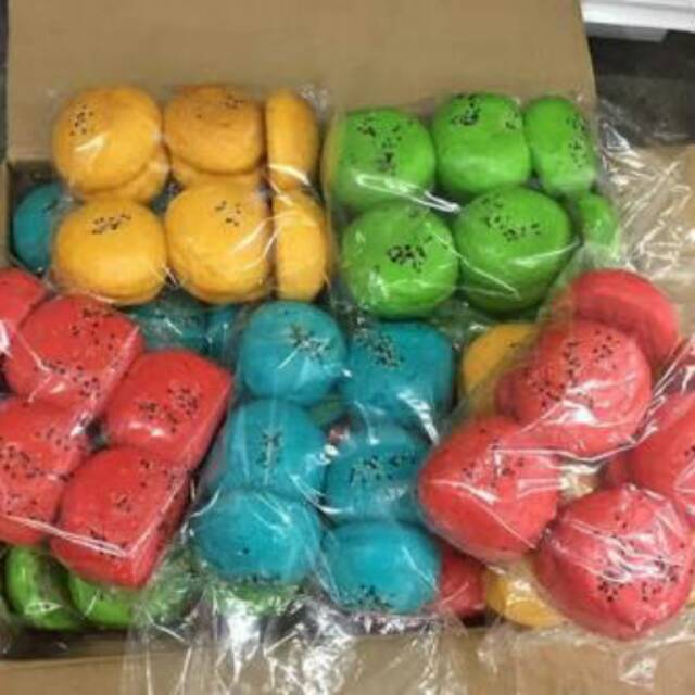 Roti Burger BONSAI  PELANGI Shopee Indonesia