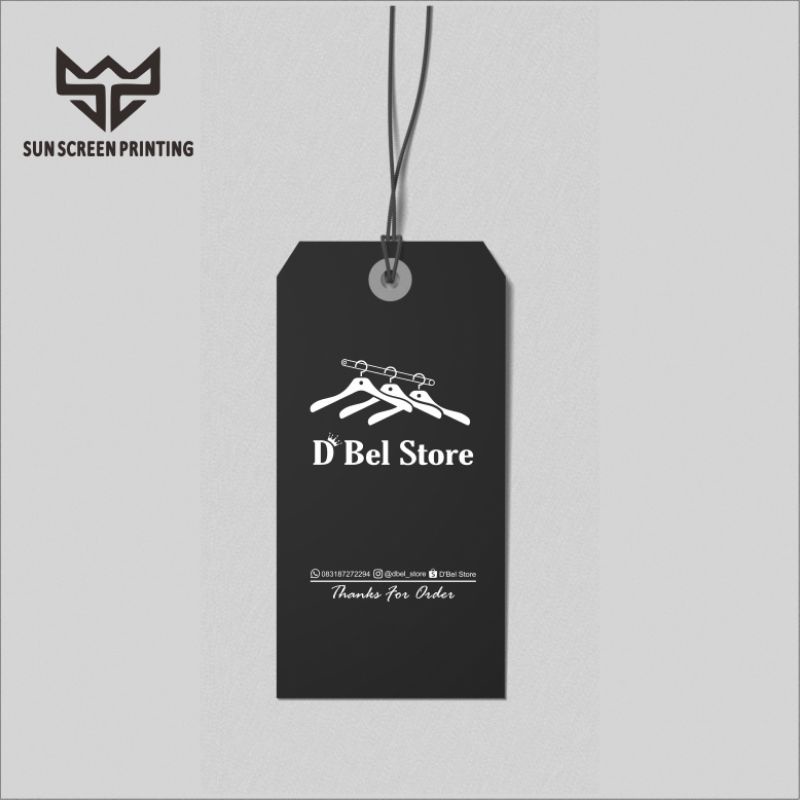 Label Hangtag Custom Baju Free Design