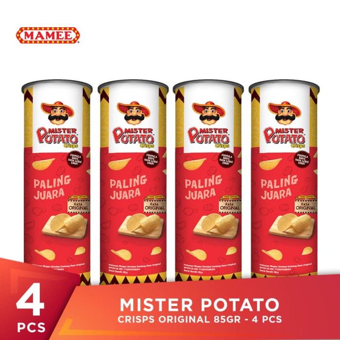 

504Oekho Mister Potato Crisps Original 85Gr - 4 Pcs 6J477iyfi