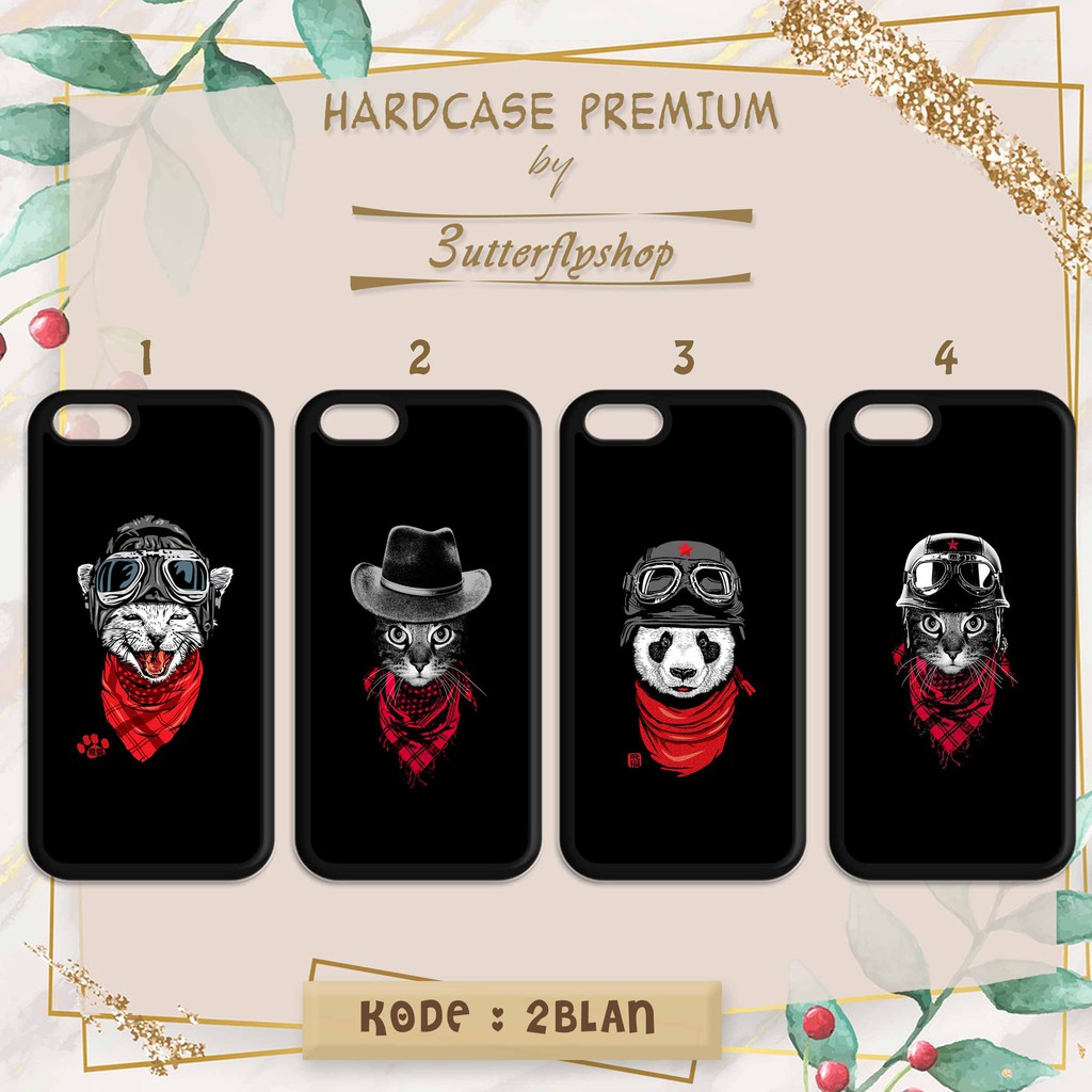 Hardcase Black Animal casing case HP xiaomi samsung iphone oppo vivo realme redmi meizu