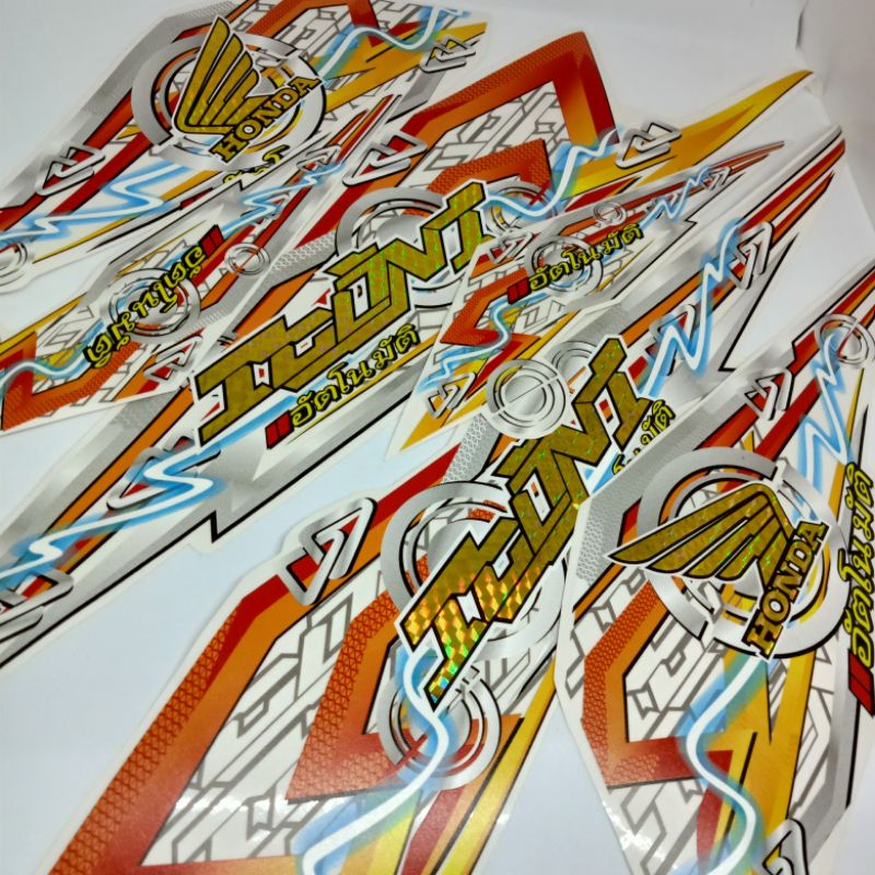 STIKER STRIPING TRANSPARAN HOLOGRAM BEAT 2020