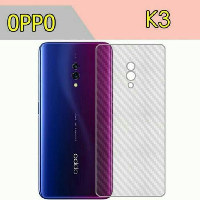 OPPO K3 Anti gores Belakang Anti gores carbon back Layar Hp