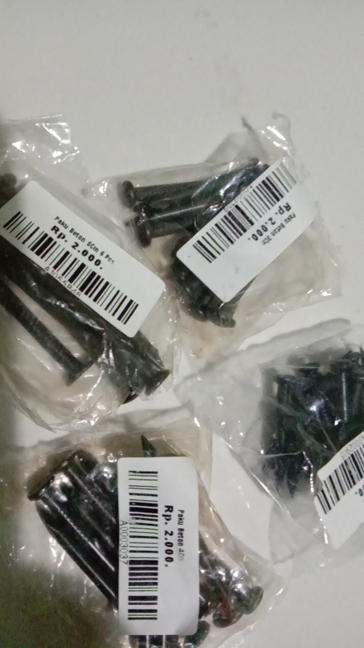 Paku Beton 5cm Isi 6pcs