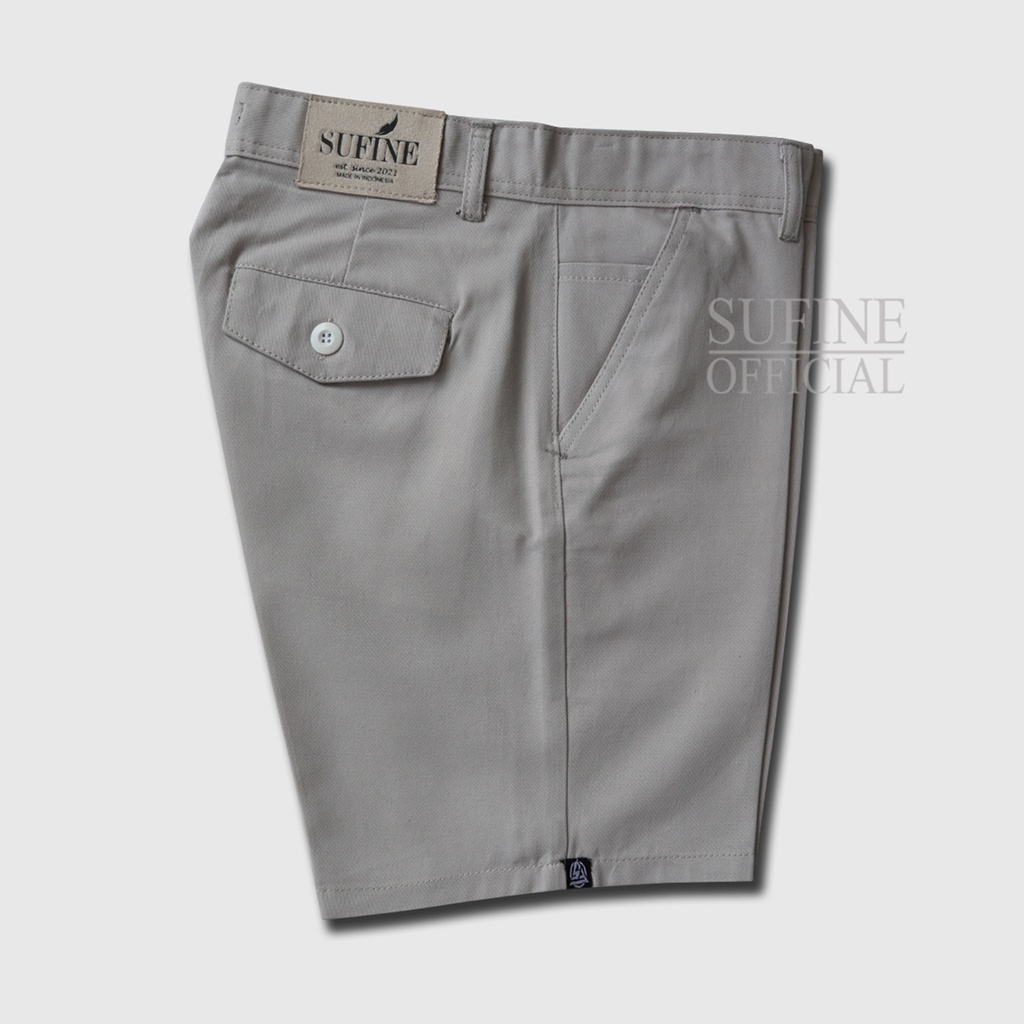 Sufine - Chinos Pendek Premium Taupe - Celana Pendek Pria