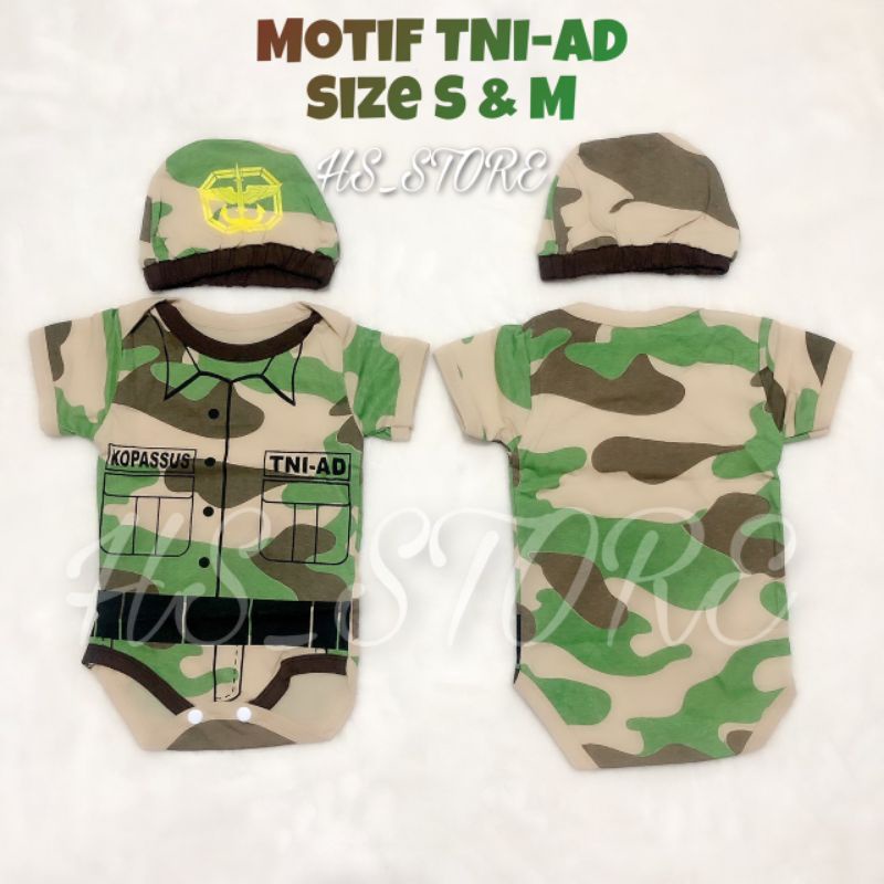 HARGA GROSIR ! JUMPER TENTARA TNI BABY / BAJU BAYI /BAJU BABY / JUMPER BAYI / KOSTUM BAYI TERMURAH !