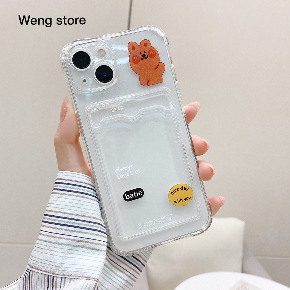 Case Tpu Motif Babe Slot Kartu For Oppo A5S A12 A11K A15 A16 A53 A54 A9 2020 RENO 5 6 7 Realme C35 C11 2021