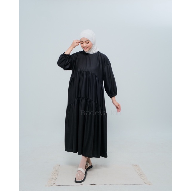 Maryn Midi Dress Gamis Susun Rempel