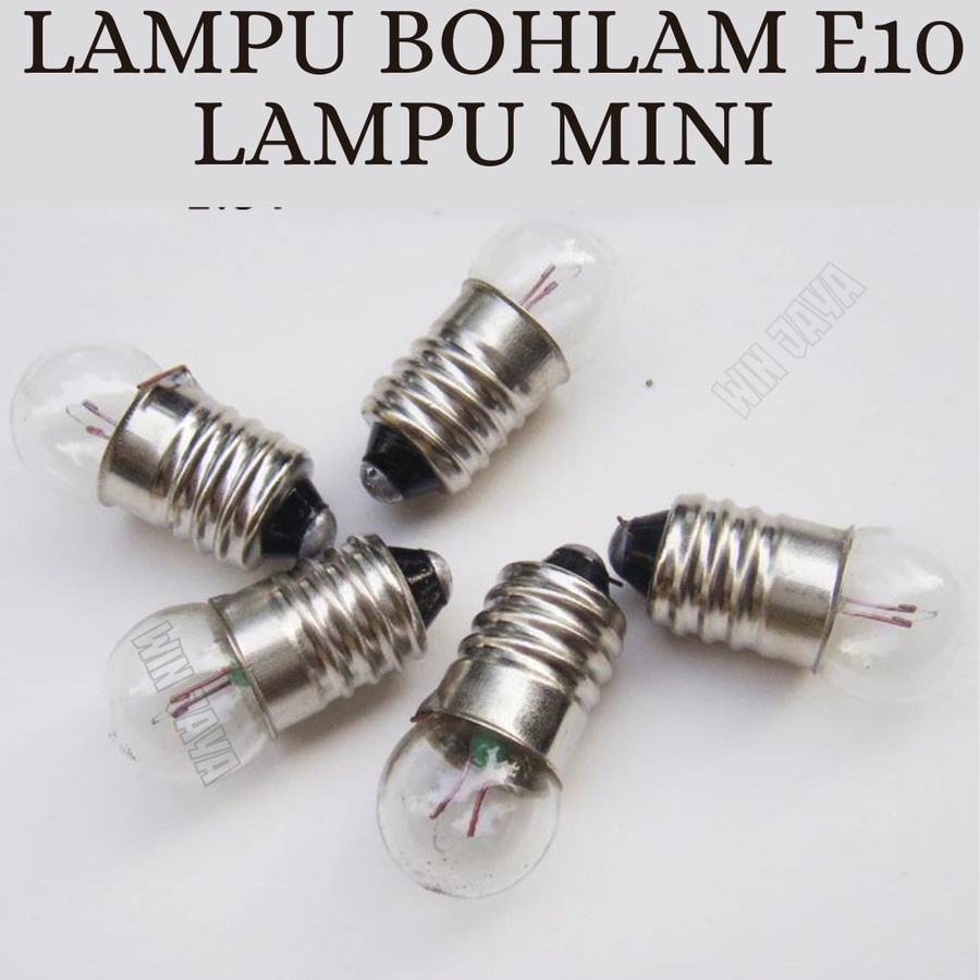 LAMPU BOHLAM MINI E10 2.5V LAMPU PRAKTEK BOHLAM SENTER MINI