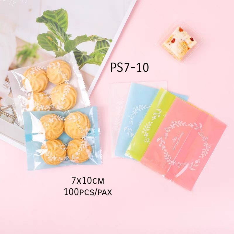 PLASTIK COOKIES NASTAR TAIWAN HANDMADE WARNA 7x10 ISI 100PCS ps7-10