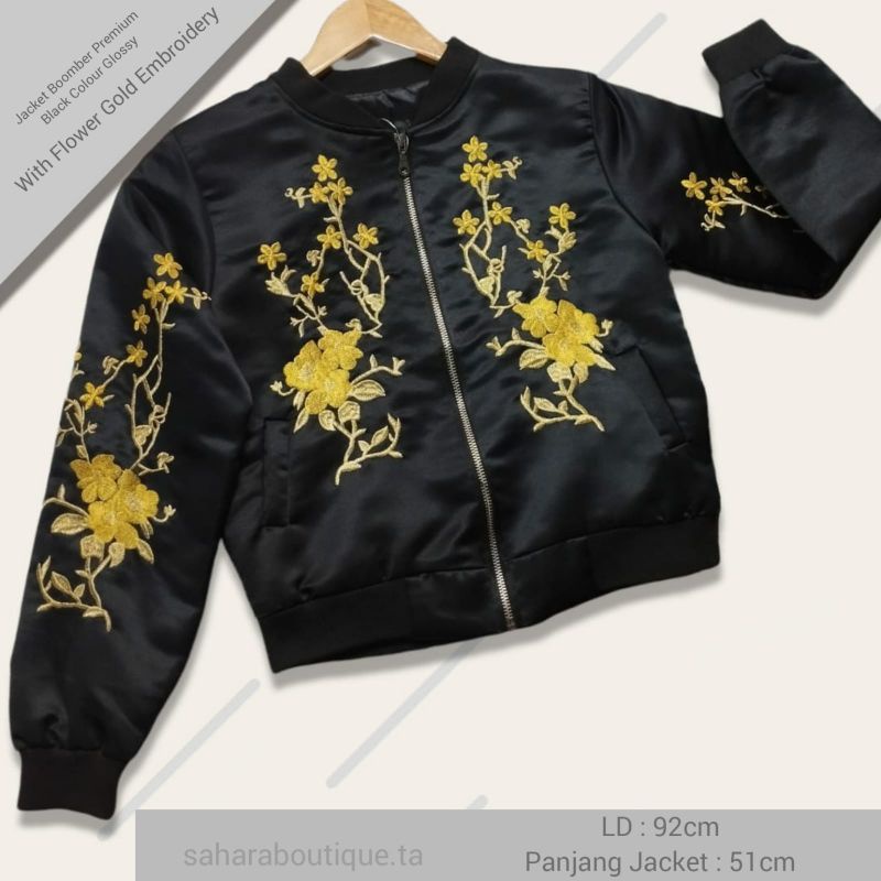 Jacket Boomber Premium Black Colour Glossy