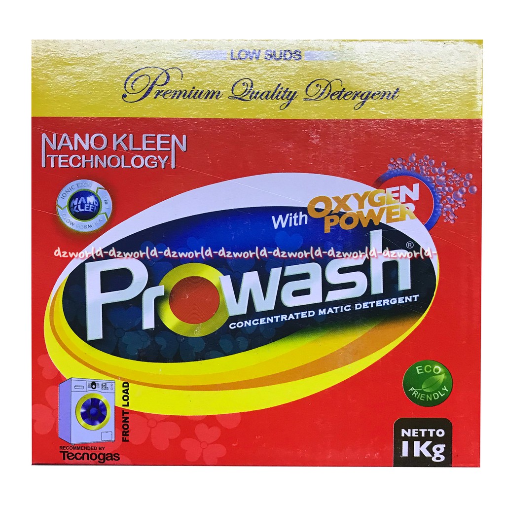 Prowash Concentrated Matic Detergent 1 Kg Sabun Cuci Bubuk Mesin Cuci Bukaan Depan Pro Wash Powder Detergen Bubuk 1 kg