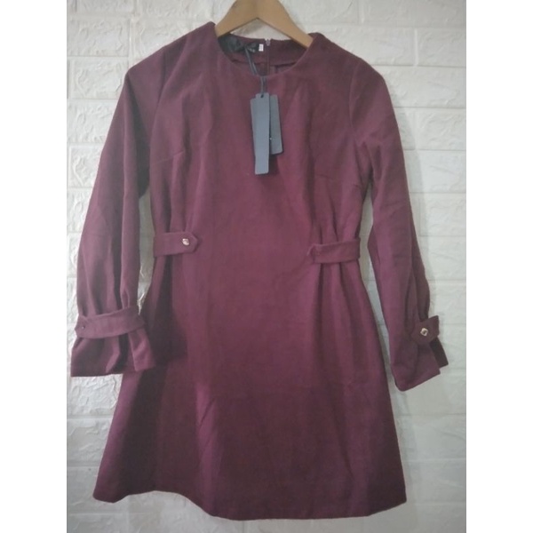 Blouse suede semi blazer rijek