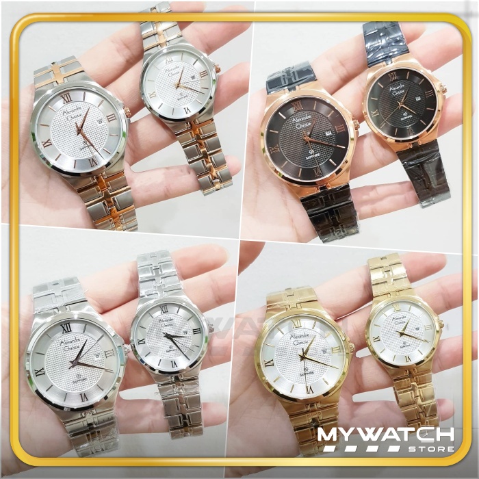 BISA SATUAN Jam Tangan Sapphire Alexandre Christie Original AC 8541 Alexander Couple Pria Wanita