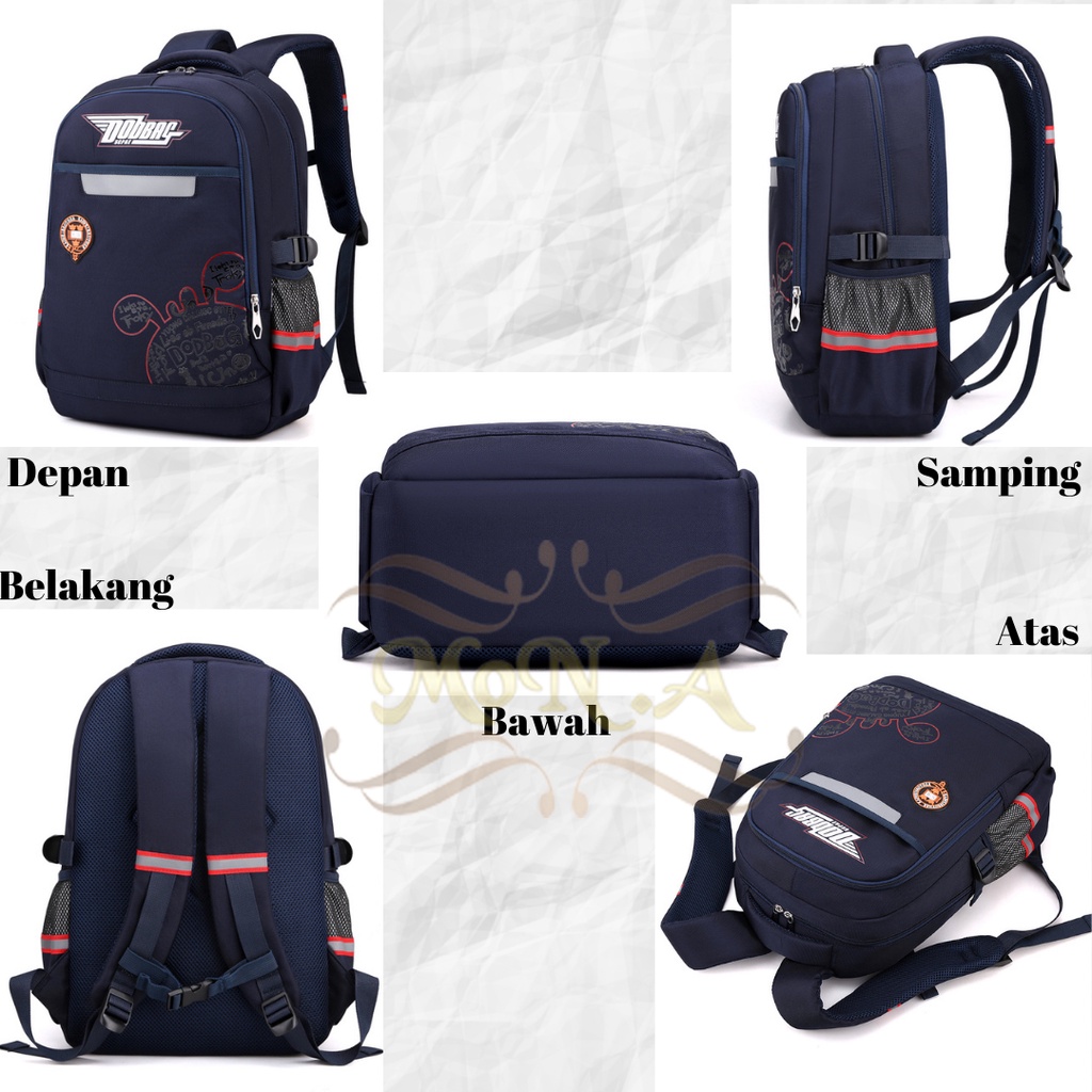 [MONA] TAS SEKOLAH RANSEL ANAK SD/SMP/SMA COWOK CEWEK LUCU WATERPROOF (TAHAN AIR) M0186 - KUALITAS  IMPORT PREMIUM