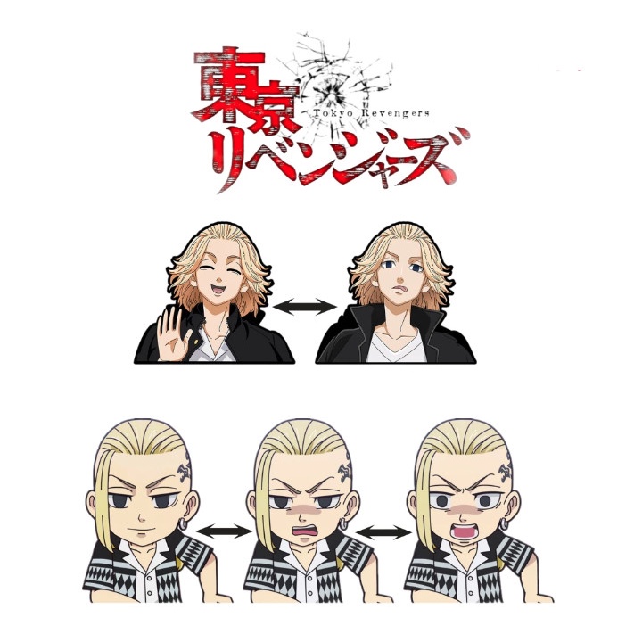 Sticker Lenticular/3D Motion/Moving Sticker - Tokyo Revenger