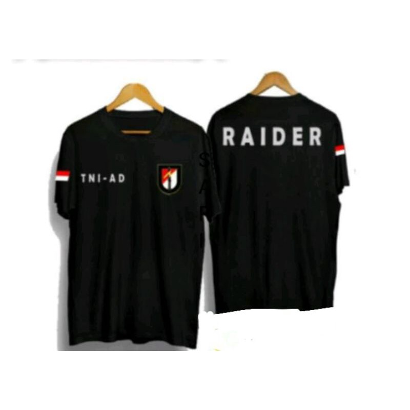 KAOS RAIDER TNI AD || BAJU RAIDER TNI AD || KAOS PRIA LENGAN PENDEK