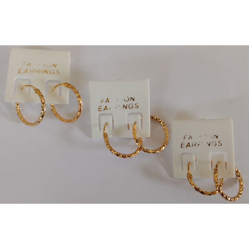 Anting Bulat Emas Imitasi