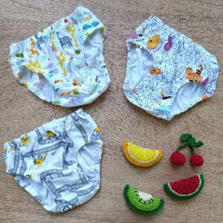 3 PCS CELDAM bahan  L1bby V3lvet PUTIH PRINTING MOTIF 