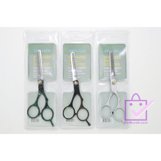 

DSA877 SKU-0289 Gunting Sasak Gerigi Stylish Stainless Steel Scissors