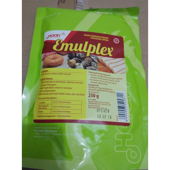 

[COD] HAAN Emulplex / Empleks / Emplex 250 gram ( Perenyah Kue ) [COD]