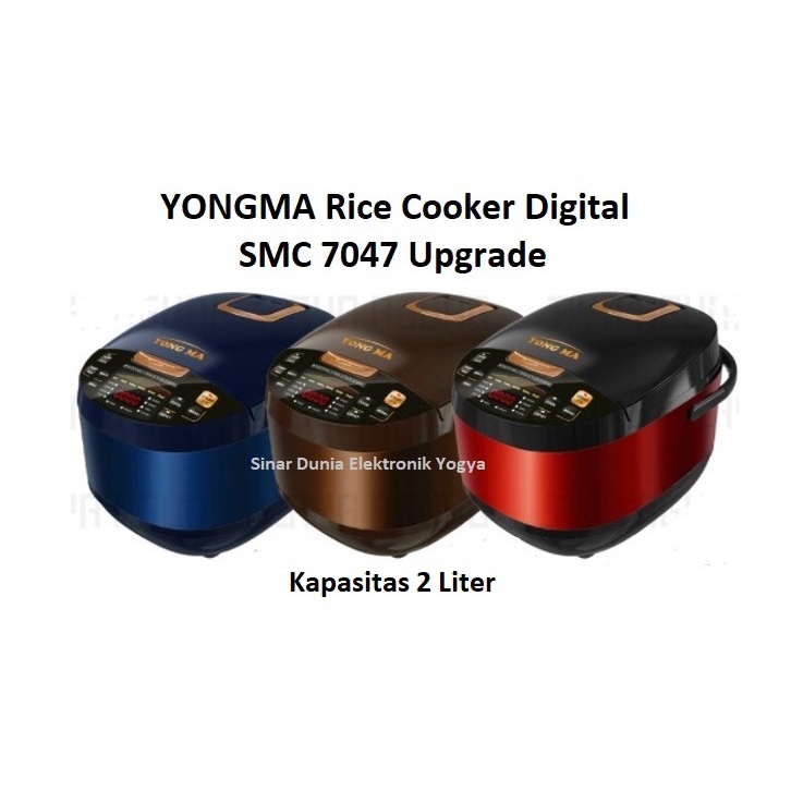 YONGMA Rice Cooker Digital 2L Magic Com SMC 7047 Upgrade SMC7047 YONG MA