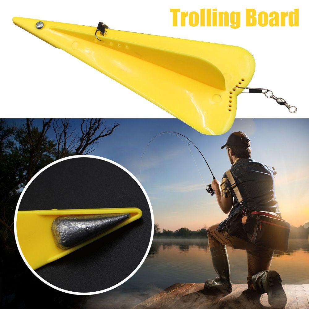 Suyo Papan Trolling Bahan Plastik Warna Kuning Untuk Memancing